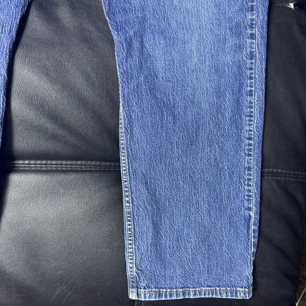 Levi's 505 Men's Straight Leg Jeans Blue Denim Regular‎ Fit Medium Wash W44 L30 - Picture 6 of 14